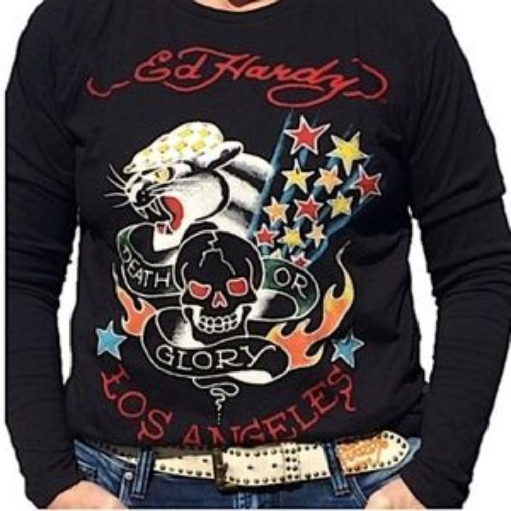 Ed Hardy Death or Glory Long Sleeved Shirt